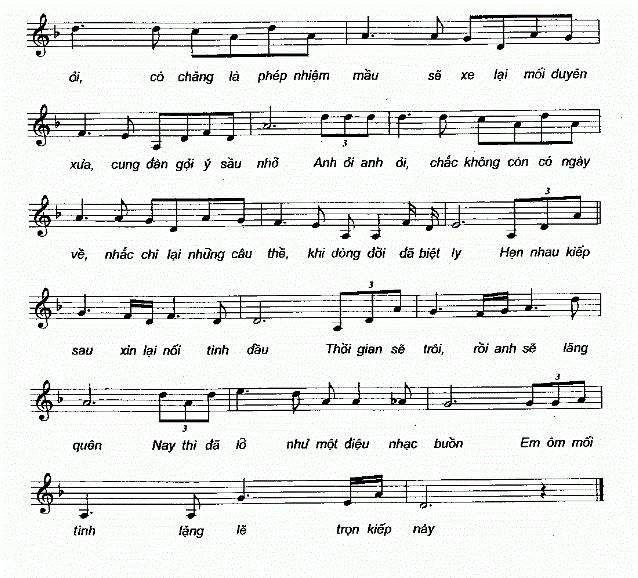 Sheet nhạc Như Một Khúc Nhạc Buồn 2